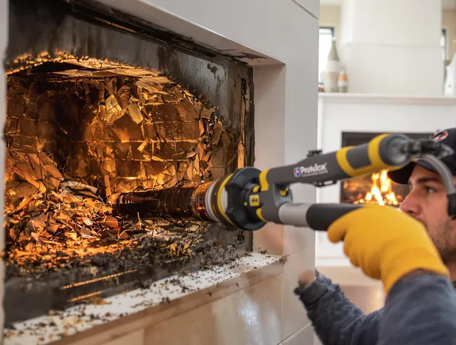 Professional chimney cleaning by Orange Chimney Sweep in Orange, CT
