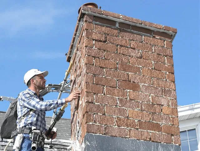 Brickwork for a chimney rebuild by Orange Chimney Sweep in Orange, CT