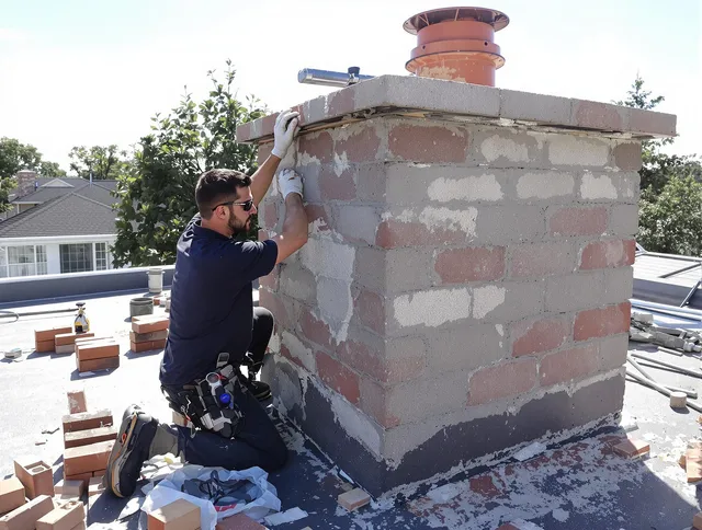 Advanced chimney repair process by Orange Chimney Sweep in Orange, CT