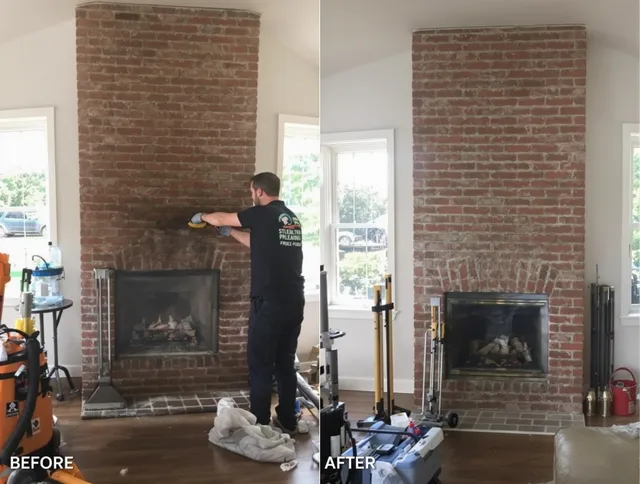 Finished chimney sweeping service by Orange Chimney Sweep in Orange, CT